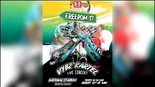 Vybz Kartel Freedom Street  First Live Show In Jamaica Since 2011 👑🇯🇲 [upl. by Seraphim]