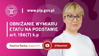 Obniżenie wymiaru etatu na podstawie art 1867 kp [upl. by Artied25]