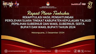 RAPAT PLENO TERBUKA REKAPITULASI HASIL PENGHITUNGAN PEROLEHAN SUARA PEMILIHAN SERENTAK 2024 [upl. by Burkley]