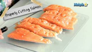 How to Properly Cut a Salmon Filet [upl. by Pietje784]