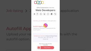 zoho hiring web developers jobsjobvacancy jobseekers zohojobs zohorecruitment zoho jobalert [upl. by Alys]