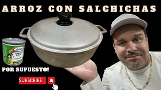 Arroz con Salchichas Puertorriqueño  Receta y trucos de la abuela [upl. by Eidnam]