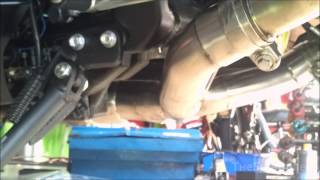 Kawasaki Z1000 catalytic converter VS quotYquot pipe [upl. by Ecirum]