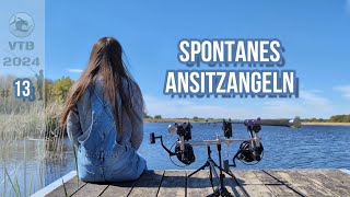 Spontanes Ansitzangeln Angeln auf Karpfen und Friedfisch carpfishing fishing carp Posenangeln [upl. by Tennek]