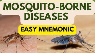 Mosquito Borne Diseases Easy Mnemonics for Anopheles Culex Aedes and Mansonia [upl. by Sobel]