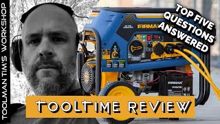 FIRMAN TRIFUEL GENERATOR  TOP FIVE QUESTIONS ANSWERED review [upl. by Cathie]