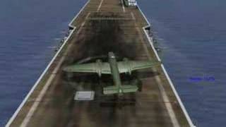 IL21946 B25 Bomber Airrcraft Carrier Takeoff [upl. by Philippine]