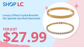 Pre Black Friday Simulated Diamond Bangle amp Tennis Bracelet Set [upl. by Yerahcaz]