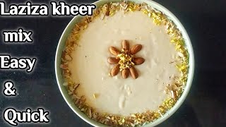 Laziza Kheer Mix Recipe  Kheer Recipe  Chef Faisal [upl. by Davine]