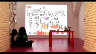 Hello Kitty Store in Lisbon Interactive Floor [upl. by Ahsinroc]