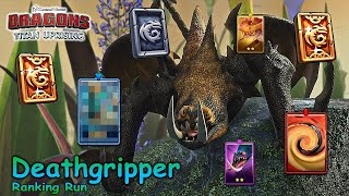 Dragons Titan Uprising  Deathgripper Ranking Run  Full Battle  BP 8600  HTTYD [upl. by Nylimaj]