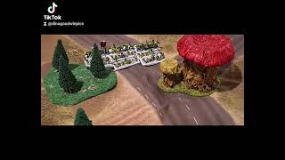 games workshop warmaster wood elves vs orcs [upl. by Inat975]