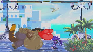 Mecha Sonic Vs Carlesha  Mugen Fighting Games [upl. by Christis]