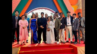 Konkani movie Saavat cast amp crew poses with Delilah Lobo ViceChairperson of ESG at IFFI 2024 [upl. by Assi]