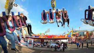 Jay Barwicks Freakout  On Ride POV Farrars Funfairs Utilita Arena Sheffield April 2024 [upl. by Eelamme]