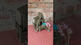 Miniature clay house 🏠  clayhouse mudhouse [upl. by Everara]