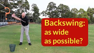 Backswing width as wide as possible [upl. by Arretnahs]