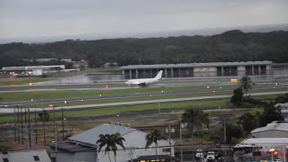 Aloha Air Cargo Boeing 737200  TakeOff from Hilo Hawaii [upl. by Weiman]