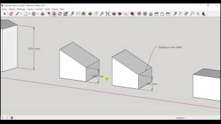 Sketchup  Déplacer une ligne ou une face [upl. by Tamiko]