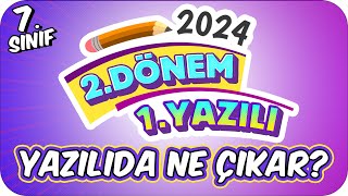 Yazılılarda Ne Çıkacak❓ 7Sınıfta 2Dönem Yazılı Taktikleri❗ [upl. by Sivi]