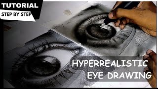 I tried Drawing a Hyper  Realistic Eye Beginners Guide [upl. by Pittel763]