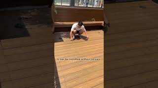 MexyTechs Patent Product No Gap Decking wpc mexytech garden backyard wood deck decking diy [upl. by Uliram]