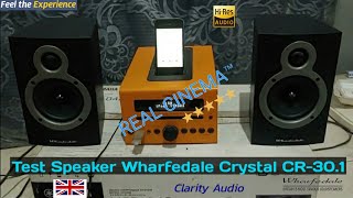 Demo Speaker Wharfedale Crystal CR301 Playing iPod [upl. by Hutner]