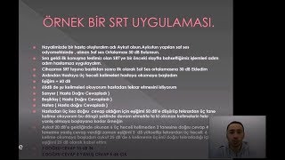 Odyolojide Konuşma Testleri Uygulaması ve İşitme Cihazı Uygulamasındak Önemi [upl. by Enidlarej704]