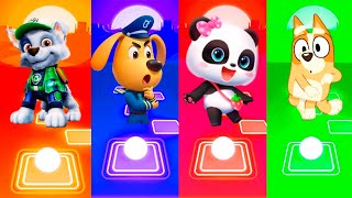 Sheriff Labrador  Paw Patrol  Bluey Bingo  BabyBus  Tiles Hop EDM Rush [upl. by Adaiha]