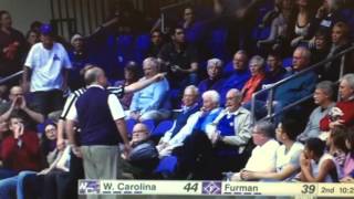 Furman Fan gets ejected after giving ref some advice [upl. by Georgina]