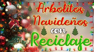 Regala arbolitos de Navidad hechos con reciclaje 🌲💝 [upl. by Giesser]