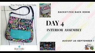 Blue Calla Thistle Sew Along  day 4 interior assembly [upl. by Sakhuja]