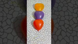 Popping Colorful Water Balloons in Satisfying Sequence shorts satisfying [upl. by Hairu605]