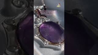 Faceted Amethyst amp Rainbow Moonstone Pendant crystals jewelry empoweredcrystals [upl. by Eunice]