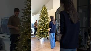 my 9ft christmas tree 🥹🎄✨ easy assembly whimsical and realistic christmastree [upl. by Clymer]