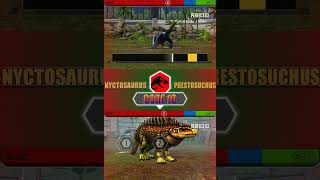 NYCTOSAURUS VS PRESTOSUCHUS  JURASSIC WORLD THE GAME [upl. by Lisa501]