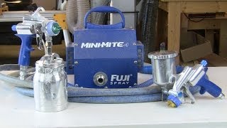 Fuji Mini Mite HVLP Paint Sprayer Review Pt 2 [upl. by Airdnek]