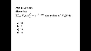 11 Hermite Polynomial I Mathematical Methods of Physics I CSIR I GATE I JEST I Dr Nagaraju Pendam [upl. by Kirbie485]