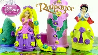 Pâte à modeler Raiponce Princesse Tour du jardin de Raiponce ♥ Play doh Rapunzel Tower [upl. by Kaufman]