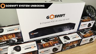 GoSwift Ultra HD 4k Complete Surveilance System Unboxing GS4KBULLET1 [upl. by Ayalat26]