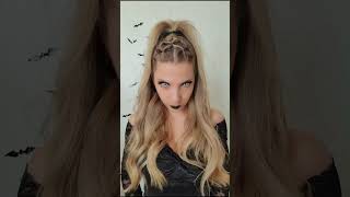 COIFFURE HALLOWEEN 2024 FACILE☠️new halloween trendy hairstyles ideas hairstyle coiffure hair [upl. by Colston]