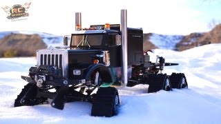 RC ADVENTURES  HD OVERKiLL  6WD Tracks 5 Motors 5 ESCs PURE POWER SEMi TRUCK [upl. by Sel]