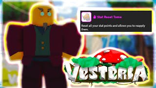 SECRET HOW TO GET FREE STAT RESETS quotUNLIMITED STAT RESETSquot  Roblox Vesteria [upl. by Livesay]