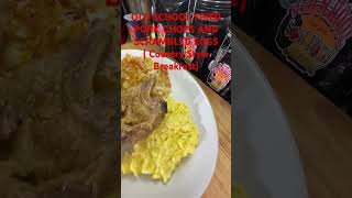 OLD SCHOOL FRIED PORK CHOPS AND SCRAMBLED EGGS oldschoolsoulfood friedporkchops [upl. by Divadnoj]