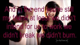 Christina Grimmie I Wont Give Up Cover Lyrics [upl. by Balthazar29]