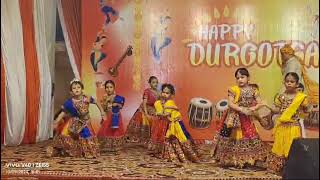 Navratri 2024Durga UtsavGroup danceDolida song [upl. by Ahsiekat959]