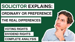 What Are The Difference Between Ordinary Shares and Preference Shares [upl. by Nonac882]