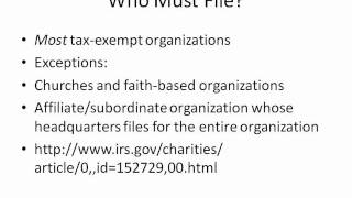 Form 990 Part 2 Who Must File and What [upl. by Merry]