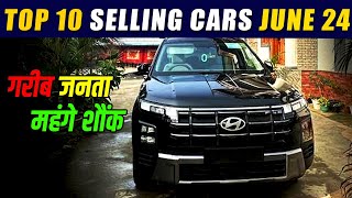 TOP 10 BEST SELLING CARS JUNE 2024 in INDIA  Best Selling Cars Top 10 carexplainer [upl. by Harl906]