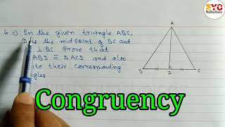 congruence of triangles class 8th  congruence and similarity class 8  congruent of triangles [upl. by Alilahk]